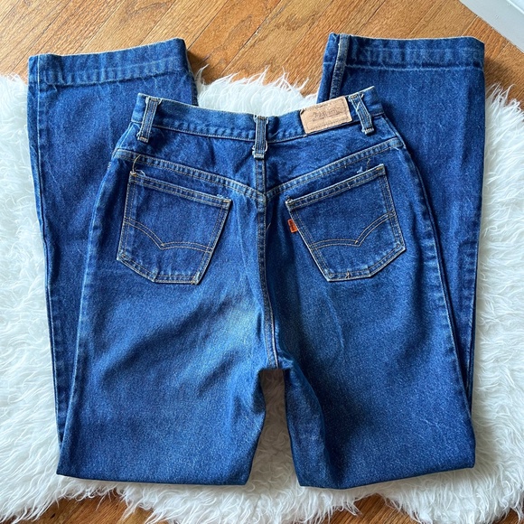 Vintage 1970s Levi's Orange Tab Jeans Style 214 | Size 14 - Picture 2 of 10